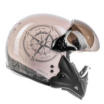 Capacete Peels F21 North Branco Aberto Queixeira Moto