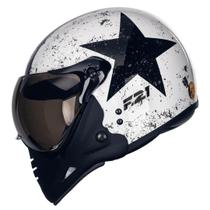 Capacete Peels F21 Old Tank Branco Preto