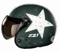 Capacete Peels F21 Old Tank Verde Fosco