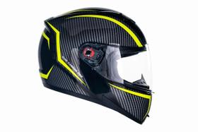 Capacete Peels Icon Carbon C/ Óculos interno Pto Amar Tam 60