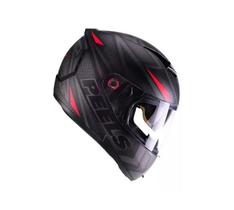 Capacete Peels Icon Óculos Interno Fast Preto Fosco Rosa N58