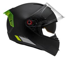 Capacete Peels Icon Pro 2nd Preto Amarelo Fosco Óculos Solar