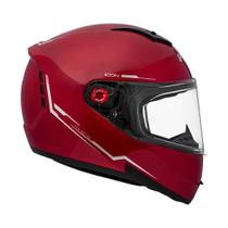 Capacete Peels Icon Pro Nkd Vermelho Brilhante Com Oculos