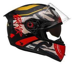 Capacete Peels Icon Pro Tokio Oculos Solar Preto Vermelho