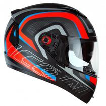 Capacete Peels Icon Silverstone Preto Fosco e Vermelho