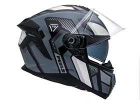 Capacete peels mach 5 quantum grafite branco brilhante