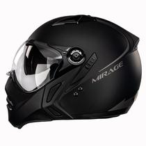 Capacete Peels Mirage Classic Preto Fosco F21 com óculos