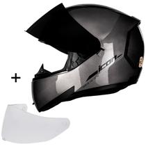 Capacete Peels Moto Icon New Classic Masculino Feminino Lançamento + Óculos Interno e Viseira Fumê