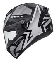 Capacete Peels Spike Ii 1st Preto / Prata