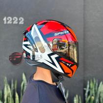 Capacete Peels Spike II 1ST Preto Vermelho Brilhante Capacete Peels Spike II 1ST Preto Vermelho Brilhante