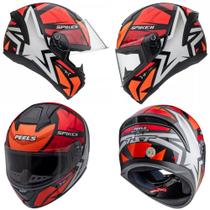 Capacete peels spike ii fechado 1st star vermelho e preto