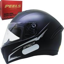 Capacete Peels Spike ll Nkd Preto Fosco/Prata