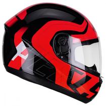 Capacete Peels Spike News Ghost Preto/Vermelho