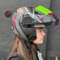 Capacete Peels Urban 2 Dynamic Preto Fosco Pink