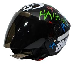 Capacete Personalizado Coringa Joker Arlequina Com fumê