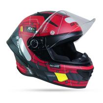 Capacete Pilot Star Trek Gp Tech Vermelho Fosco