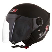 Capacete preto fosco new liberty three tam 58 pro tork