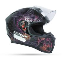 Capacete Preto/Lilás Gp Tech Ultra Sv Essence Capacete Preto/Lilás Gp Tech Ultra Sv Essence