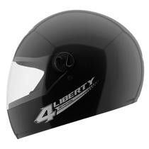 Capacete Preto Tamanho 60 ProTork Viseira Cristal Casco Em ABS E Cinta Jugular Com Fecho Revestido Em EPS