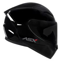 Capacete Preto Viseira CristaL Fechado ASX City Solid Brilho Preto Grafite 54 a 62 Masculino Feminino Moto Conforto térmico Urbano Capacete Preto Viseira CristaL Fechado ASX City Solid Brilho Preto Grafite 54 a 62 Masculino Feminino Moto Conforto térmico Urbano