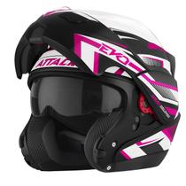 Capacete Pro Tork Attack Evo Brilhante Escamoteável Moto