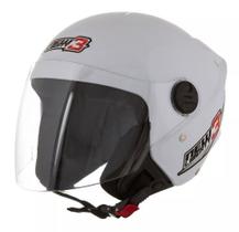 Capacete pro tork branco liso moto aberto qualidade top premium xopenx