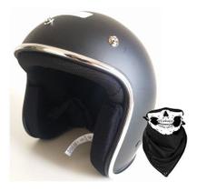 Capacete Pro Tork Compact Preto + Bandana Skull Riders Tam. 58 Capacete Pro Tork Compact Preto + Bandana Skull Riders Tam. 58