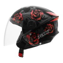 Capacete pro tork new liberty three flowers brilhante