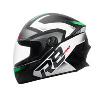 Capacete Pro Tork R8 Pro Tamanho do capacete:58Cor:Preto/Verde Brilhante