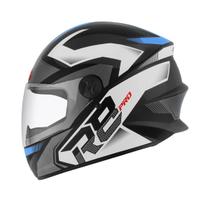 Capacete Pro Tork R8 Pro Tamanho do capacete:60Cor:Preto/Azul Brilhante