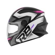 Capacete Pro Tork R8 Pro Tamanho do capacete:60Cor:Preto/Rosa Fosco