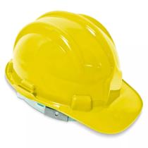 Capacete Proteção Com Carneira Amarelo - Plastcor