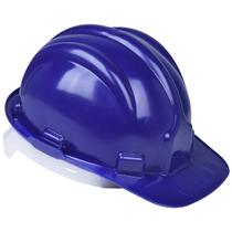 Capacete Proteção Com Carneira Azul - Plastcor