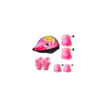 Capacete + proteção infantil bike skate patins