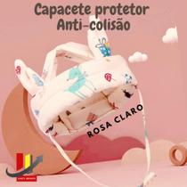 Capacete Protetor Anti-colisão Bebê Chapéu Ajustável Infantil Cabeça ROSA CLARO