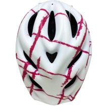 Capacete PTK Podium Line Branco/Rosa Fosco - Bicicleta