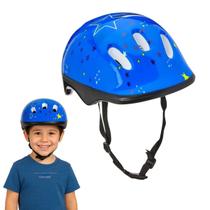 Capacete PVC Bicicleta Esportes Ciclismo Infantil Azul Acte