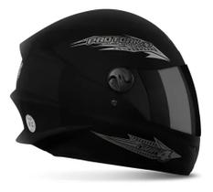 Capacete R8 Moto Fechado Black Viseira Fumê New Liberty Four 4 Lançamento Preto PRO TORK