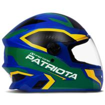 Capacete R8 patriota 58 azul/verde pro tork