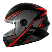 Capacete R8 Preto e Vermelho Tamanho 60 Pro Tork - CAP-569CZVM