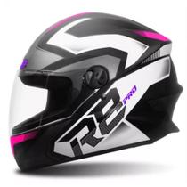 Capacete r8 pro preto/rosa 60 pro tork - cap-883ptrs (st)