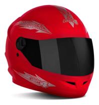 Capacete R8 Unissex Moto Fechado Black Viseira Fumê New Liberty Four 4 Lançamento Viseira Fumê