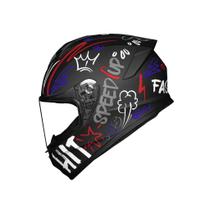 Capacete Race Tech Hit Faster Matte Black / Red (60)