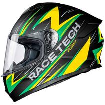 Capacete race tech hit fuzzy matte black/ yellow (56) Capacete race tech hit fuzzy matte black/ yellow (56)