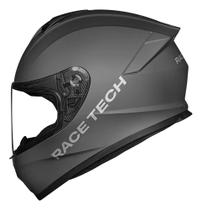 Capacete Race Tech Hit Monocolor Matte Titanium