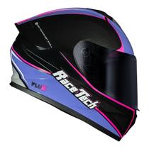 Capacete Race Tech Hit Plus Preto e Roxo