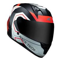 Capacete Race tech Sector Exilio black Orange