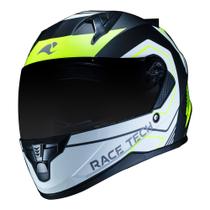 Capacete Race Tech Sector Exilio Matte Black Yellow 56S Capacete Race Tech Sector Exilio Matte Black Yellow 56S