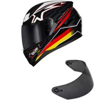 Capacete Race Tech Sector Grid Germany Mais Viseira Fumê