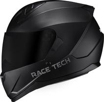 Capacete Race Tech Sector Monocolor Preto Fosco